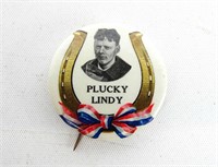Lindy Pinback "Plucky Lindy"