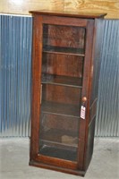 Antique Oak bookcase, 51" T x 21" W