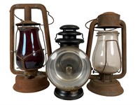 Dietz Octo Driving Lamp & 2 Lanterns