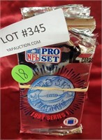 APPROX 15 NFL PRO SET CARD PACKS