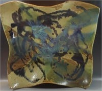 POTTERY PLATER ARTIST SIGN 15"x14" LARGE MINT