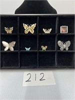 Eight Butterfly Broaches