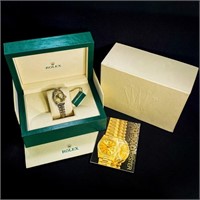 Rolex Datejust Champagne Dial 18K Gold