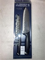 New- Henckels silver cap knives asian set