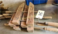 (4) WOOD CLAMPS