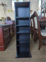 Tall Black Display Shelf Measures 44h x 12l x 6d