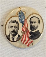 Theodore Roosevelt, Charles Fairbanks Campaign Pin