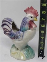 Ceramic Rooster Flower Planter Unmarked Hull