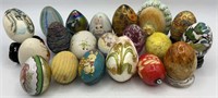 Mixed Material Hand Crafted Decorative Eggs