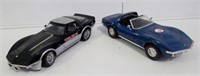 Die cast Ertl Corvette and 1/18 scale 1978