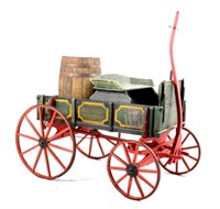 Late 19th Century Wooden "Badger" Goat Wagon