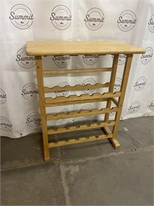 Luan wood wine rack