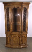 Tall China cupboard - Etched Glass Top