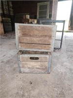 Wooden milk crates