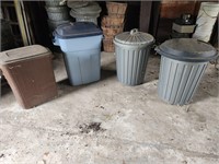 4 Garbage cans