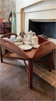 Nice vintage butlers table , cherry wood  serving