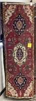 TABRIZ HAND KNOTTED WOOL RUNNER 7'2" X 2'4"