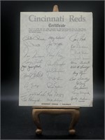 1976 SIGNED World Series Champion Cincinnati Reds