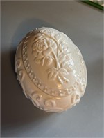 Lenox Rose Trinket/Jewelry Oval Egg
