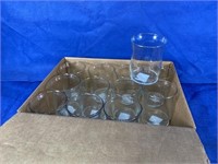 Hurricane Vases, 4 3/8"T, Qty: 12