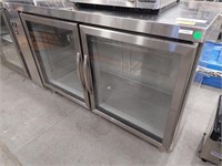 2 Door Glass Front Refrigerated Display Cabinet