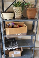 Garage Shelf Contents With Utensil Dividers