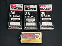 2 FULL ONE PARTIAL BOX CCI BLAZER 38 SPECIAL