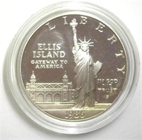 1986-S S$1 Statue of Liberty PR DCAM