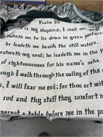 Psalms 23 and Lord's prayer throws