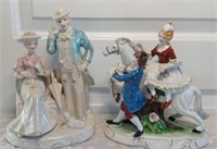 2 Porcelain Victorian Figurines