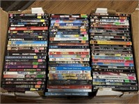 LARGE BOX OF DVD MOVIES INCLUDING WALK THE LINE,