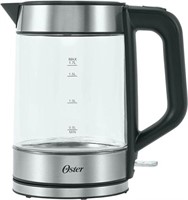 $50-Oster Illuminating Electric Glass Kettle with