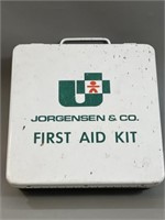 Metal First Aid Wall Mounted Kit w/Contents