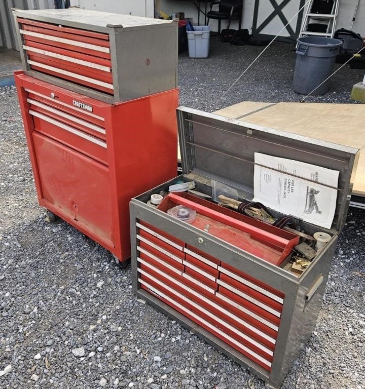 Craftsman Tool Boxes with Tools