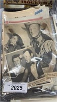 Roy Rogers magazine, newspaper clip outs