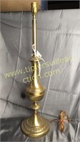 Tall brass lamp 31in