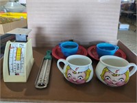 Vintage Campbell Soup Cups, Melmac bowls & cups,