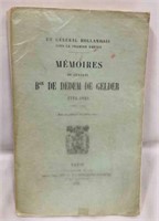 Paperback Copy Of Memoires Du General Bon De Dedem