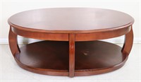 Contemporary Oval Coffee Table w/ Lift Top