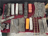 Large lot of Vintage Train Set Parts