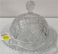 Covered Crystal Dish