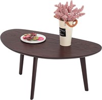 FIRMINANA Small Oval Coffee Table, 18.9x33.5