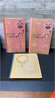 3 Vintage Post Card Book Holders