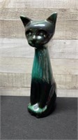 Large Blue Mountain Pottery Cat 14" High
