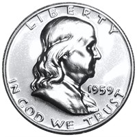 1959 Franklin Half Dollar GEM PROOF