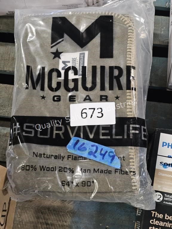 2- Mcguire survival blanket 64x90”
