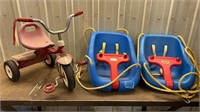 Tricycle and 2 “Little Tikes” swings : max 50lb
