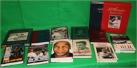 14 PIECE LOT OF SIGNED SPORTING BOOKS, SIGNATURES