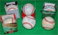6 SIGNED BASEBALLS TO INCLUDE HALL OF FAME