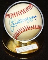 BASEBALL SIGNED BY JOE DIMAGGIO, OFFICIAL